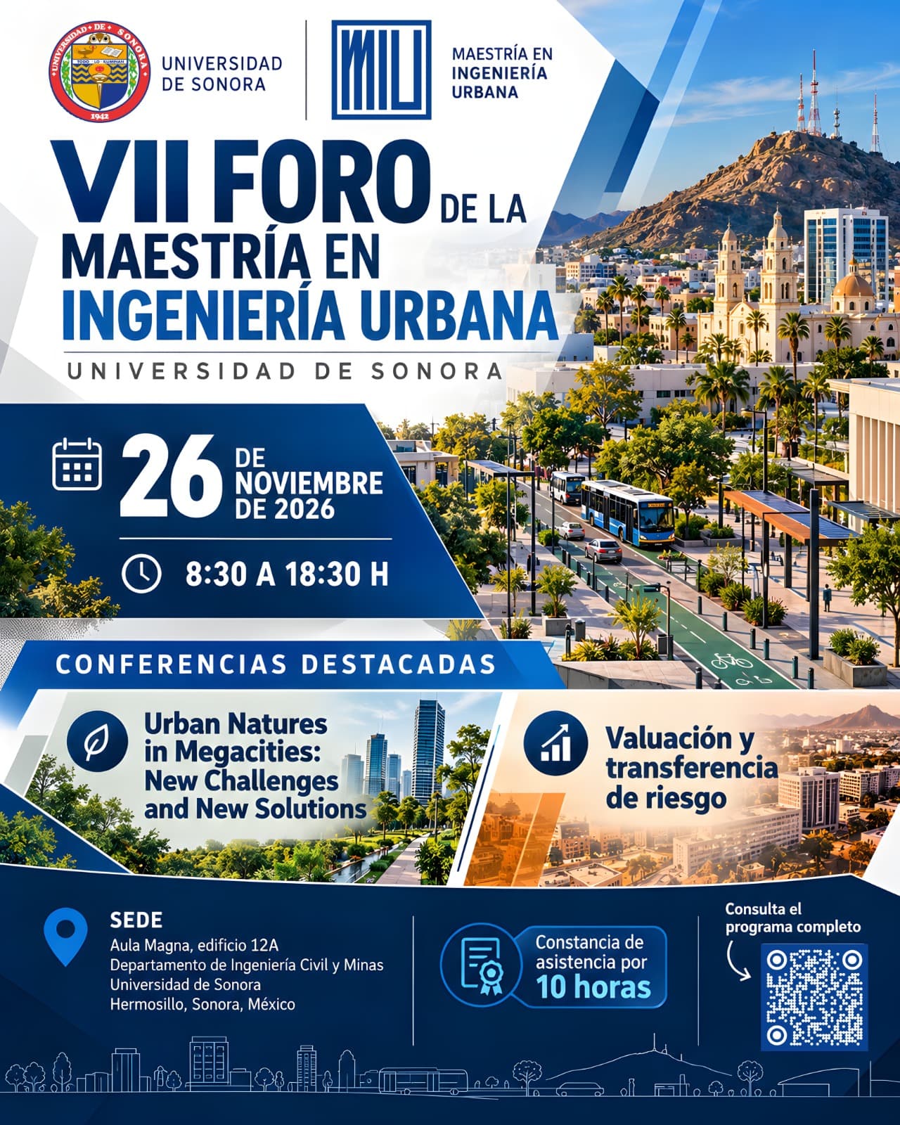 VII FORO DE LA MAESTRÍA EN INGENIERÍA URBANA - UNISON